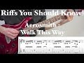 Walk This Way - Aerosmith : Classic Riff Guitar ...