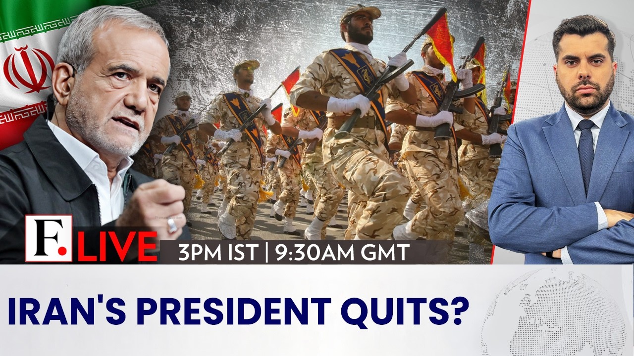 LIVE | Iran: Pezeshkian Resignation Reports Fuel IRGC Takeover Claims | Firstpost Live