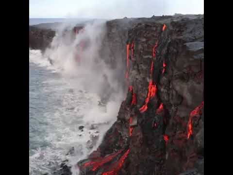 Dangress and Beautiful | Lava 🌋🌋| Kilauea | Sound on 🔈🔉🔊 watching lava