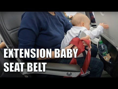 Extension seat belt on BA plane for babies and children under 2 years #britishairways