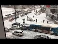 Snow Causes Multi-Vehicle Pileup in Canada