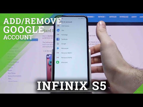 How to Add and Remove Google Account in INFINIX S5 – Manage Google Account
