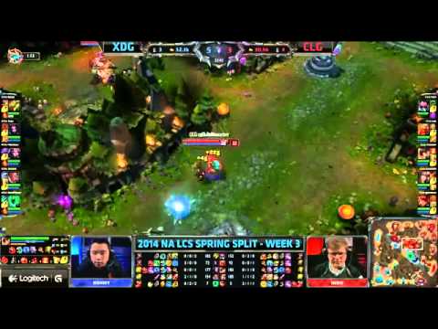 XDG vs CLG   2014 NA LCS Spring split S4 W3D2 G1   XD GG vs CLG full game HD   CLG vs XDG MUST SEE