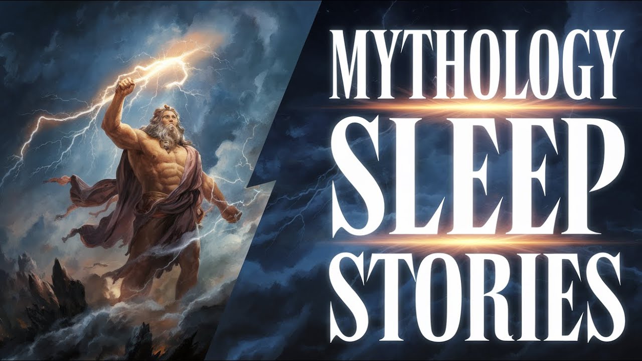 Greek Mythology Stories for Sleep | Relaxing Tales from the Gods | Black Screen With Rain Sounds