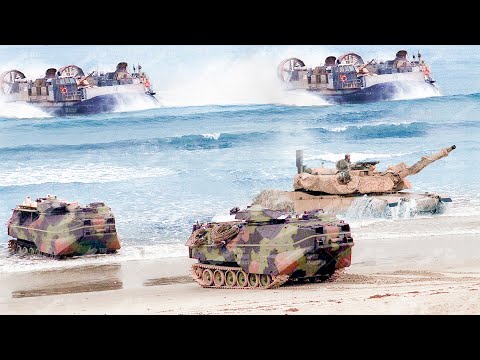Massive US & Allies Beach Landing During Modern D-Day Training