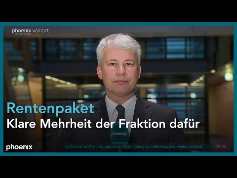 phoenix tagesgespräch mit Steffen Bilger zum Streit um das Rentenpaket am 03.12.25