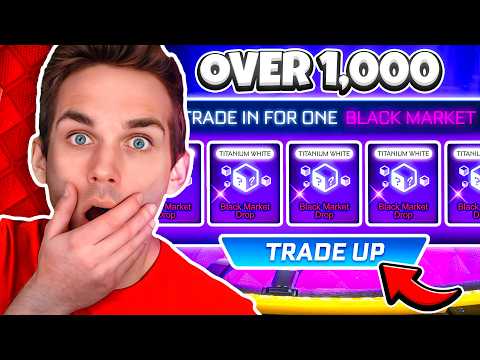 TRADING UP *YEARS* WORTH OF ITEMS TO BLACK MARKET! (Best Rocket League Trade Ups)