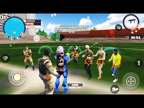 Rope Hero Vice Town (Fight with enemy in football ground) | Games Kon | Android Gameplay