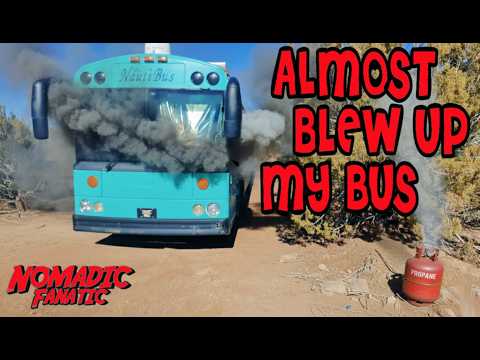 Propane Leak Almost Blew Up My Bus ~ Bad Day