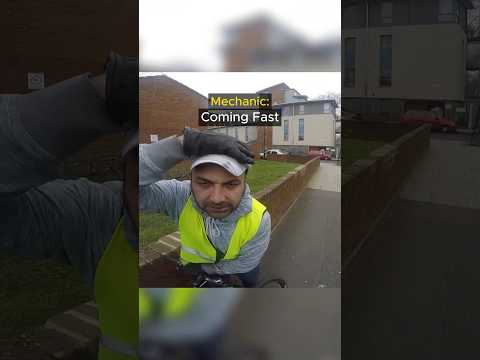 Biker crashes into Mechanic😳