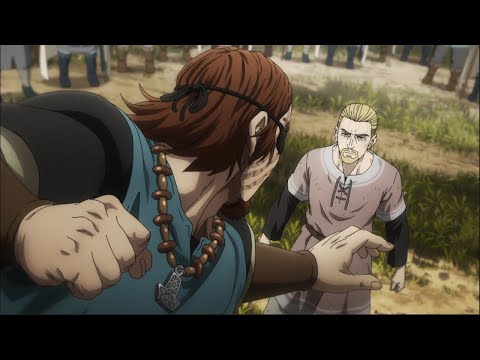 Thorfinn VS Drott - Thorfinn Takes 100 Punch to Meet Canute | Vinland Saga Season 2 Episode 21