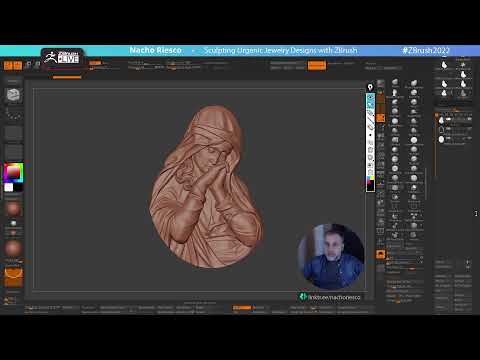 Sculpting Organic Jewelry Designs with ZBrush - Nacho Riesco Gostanza - ZBrush 2022