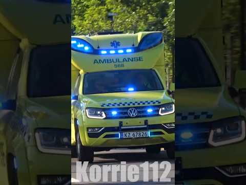 VW Amarok #Ambulanse 566 Drammen responding #throwbackthursday #ambulance #rettungswagen