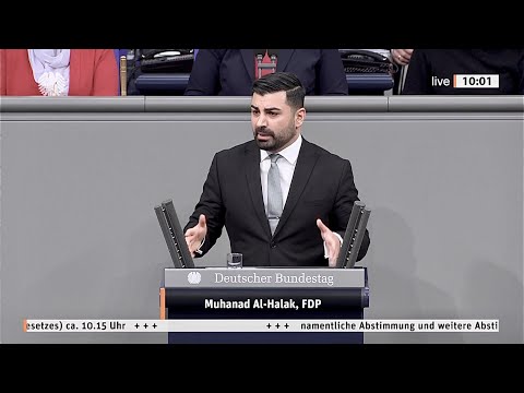 Bundestagsrede zur "Änderung des Aufenthaltsgesetzes" von Muhanad Al-Halak 02.12.2022.