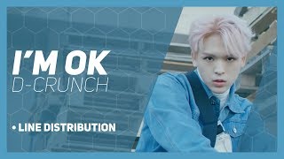 D-CRUNCH - I'm Ok Line Distribution (Color-Coded)
