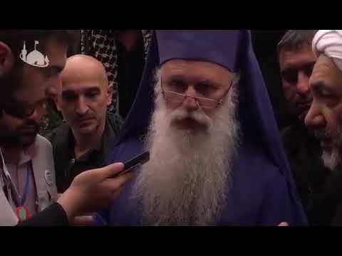 Archbishop in Karbala for Arbaeen of Imam Hussain(as). What is his message? Clip in English.