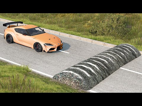 Mobil vs Speed Bumps #6 - BeamNG Drive