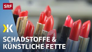 Roter Lippenstift im Test: Viele enthalten bedenkliche Mineralöle |   2017 | Kassensturz | SRF