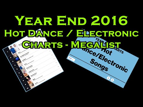 Billboard Hot Dance / Electronic Charts (2016) - Every Charting Song (Megalist)