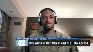 WR Devontez Walker talks adversity at UNC, similarity to A.J. Green's game | 'NFL Total Access'
