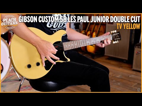 Gibson Custom 1958 Les Paul Junior Double Cut Reissue | TV Yellow - VOS image 12