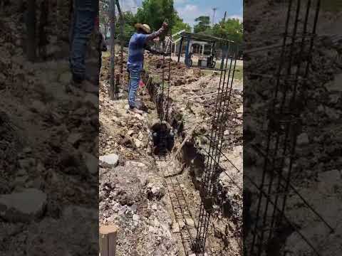 Avance muralla proyecto mejoramiento instituto básico por cooperativa Aldea El Mango Santa Ana Peten