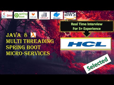Hcl Selected Java 8 Spring Boot Microservices Real Time Java Interview