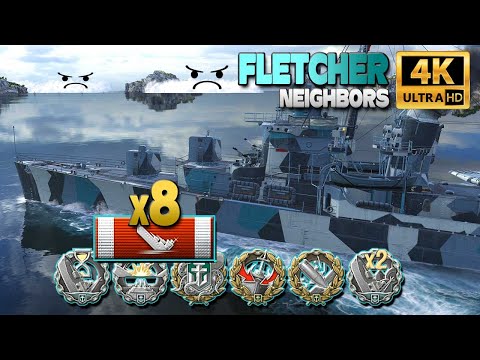Destroyer Fletcher: ANGRY SMOKE^^ - World of Warships