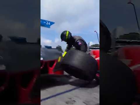 Close call for BMW Team WRT during a pit stop at Motul Petit Le Mans 😳