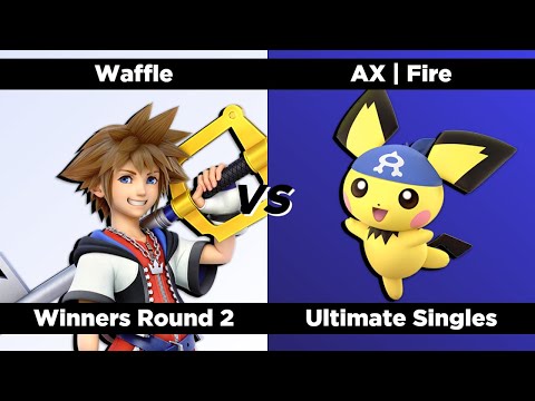 Super Smash Qwertz #14 - Winners Round 2 - Waffle (Sora) vs. AX | Fire (Pichu)