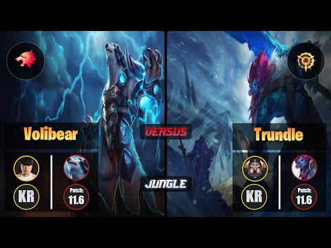 Clid VOLIBEAR (Jungle) [Predator] VS TRUNDLE - Challenger KR Patch 11.6