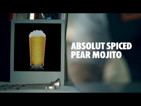 ABSOLUT SPICED PEAR MOJITO DRINK RECIPE - HOW TO MIX