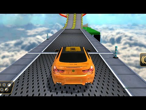 Real Taxi Car Stunts 3D: Impossible Ramp Car Stunt Vertical Stunts In This Thrilling Taxi Car