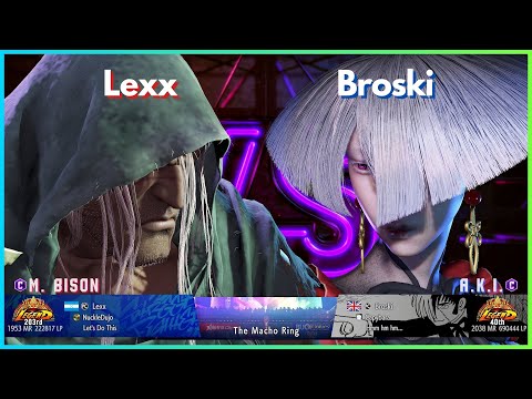 Street Fighter 6 - Lexx (M. Bison) vs Broski (A.K.I.)