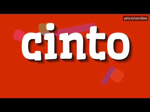 CINTO - HOW TO PRONOUNCE IT!?