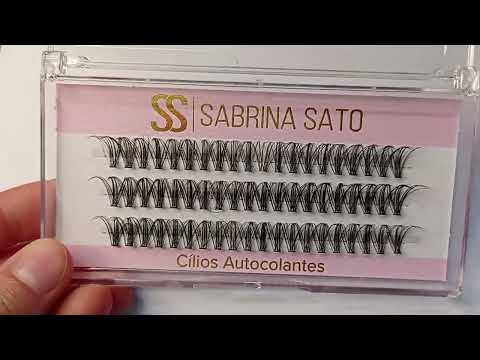 CARTELA DE CÍLIOS TUFINHOS AUTOCOLANTE 30P 14MM 0.08D SABRINA SATO