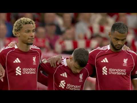 Emotional "You'll Never Walk Alone" for Diogo Jota & Andre Silva at Anfield ❤️ | SportXtra