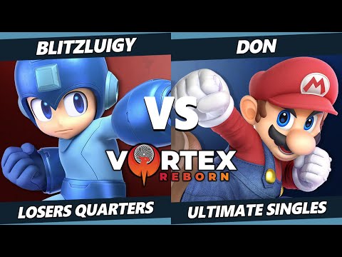 Vortex Legends 1 Losers Quarters - BlitzLuigy (Mega Man) Vs. Don (Mario) SSBU Ultimate Tournament
