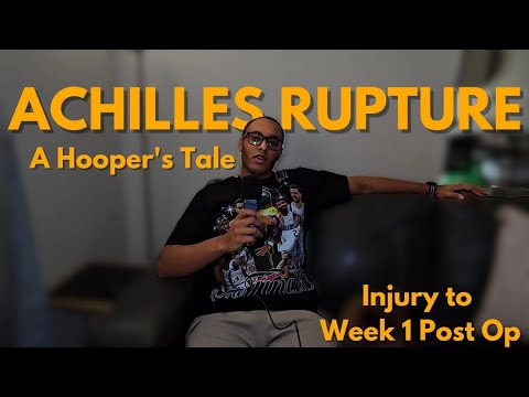 I Tore My Achilles... Achilles Tendon Rupture Surgery Week 1 Post Op - Road to Recovery Ep. 1