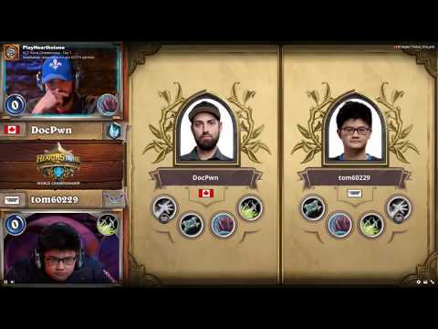 Hearthstone World Championship 2018  Docpwn vs tom60229  01 18 2018 Group A