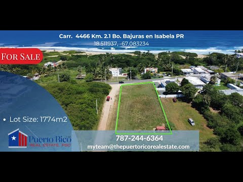 Prime Lot 4 Sale Near Jobos Beach in Isabela, Puerto Rico | 1774m2 Flat Lot | Build Your Dream Home