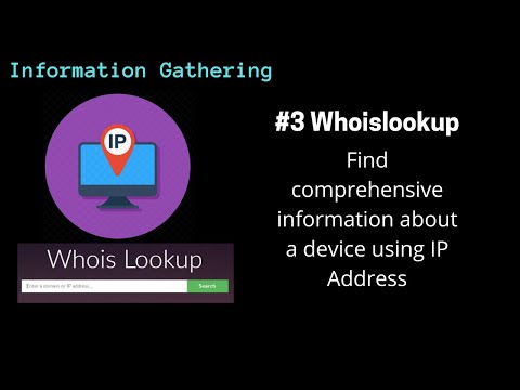 Information Gathering | #3 Finding information about an IP address using whoislookup
