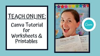 Teach Online: Canva Tutorial for Worksheets & Printables