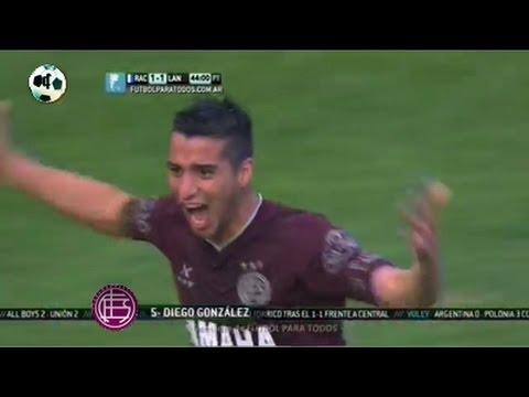 Gol Diego González - Racing Club 1 Vs Lanús 2 - Primera División 2014