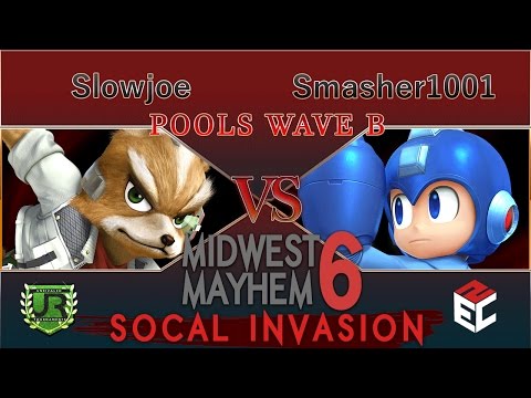 Midwest Mayhem 6 Crews POOLS WAVE B - Slowjoe (Fox) vs Smasher1001 (Mega Man, Mario)