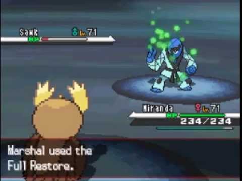 Pokemon Blaze Black Walkthorugh 68 - Elite Four Marshal