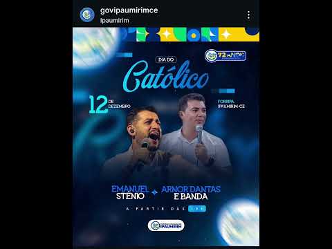 Emanuel Sténio e Arnor Claudino. Dia do #católico 2025. #musicagospel #louvores #musica #fé