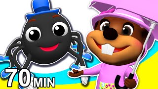 "Itsy Bitsy Spider, Incy Wincy Spider" & More | Popular Nursery Rhymes Compilation by Busy Beavers
