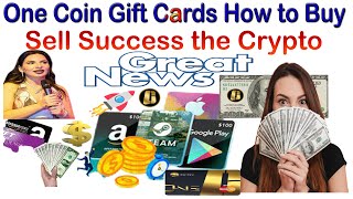 One Coin Gift Cards How to Buy, Sell Success the Crypto | AK AUTOMATION TECHNOLOGIES