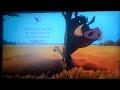 DVD Closing To The Lion King 2 UK DVD Request Video For A Smith